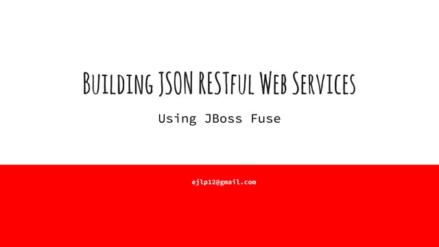 RESTful web service with JBoss Fuse