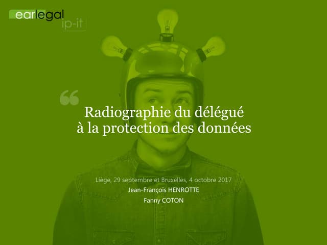 earlegal #5 - Radiographie du délégué  à la protection des données 