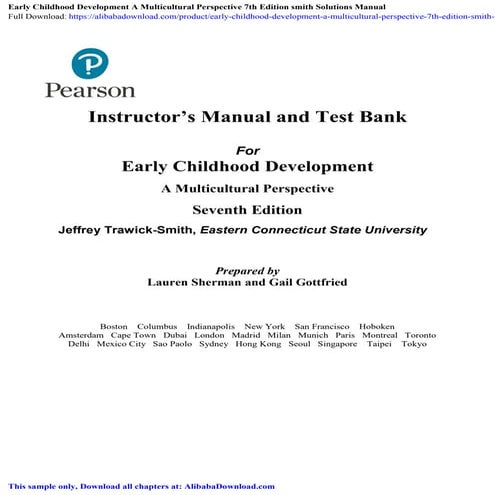 Early Childhood Development A Multicultural Perspective 7th Edition ...