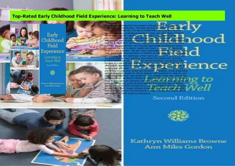 TopRated Early Childhood Field Experience Learning to Teach Well