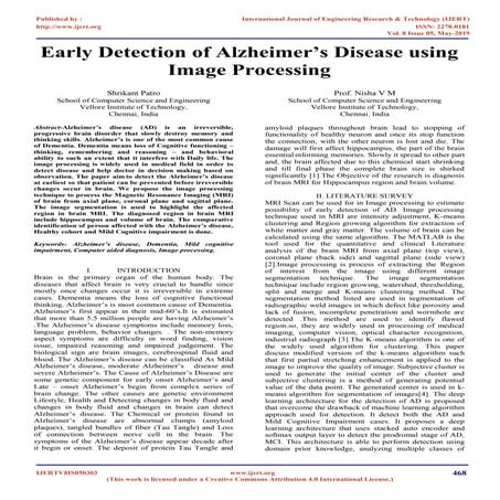 Early detection-of-alzheimers-disease-using-image-processing-ijertv8 is050303