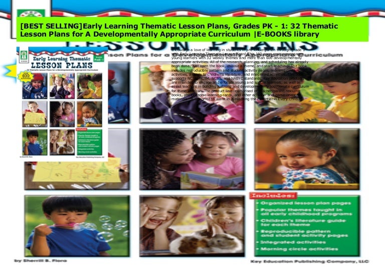 [BEST SELLING]Early Learning Thematic Lesson Plans, Grades PK - 1: 32…