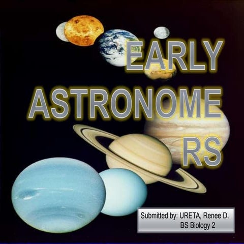 Early Astronomers