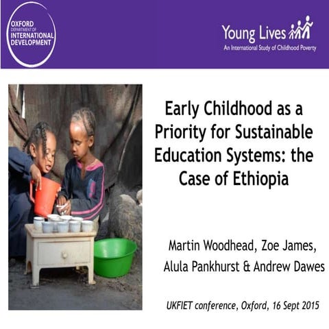Early childhood as a priority for sustainable education systems in ...