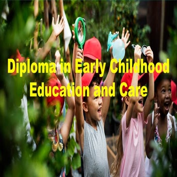 (CHC30113) Certificate III in Early Childhood and Care | PPT