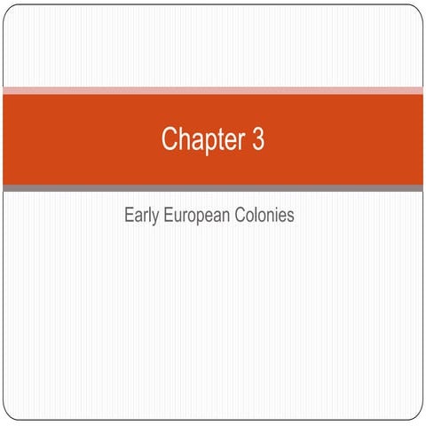 Early european colonies