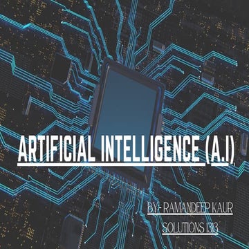 Artificial intelligence (A.I.) How it works? | PDF