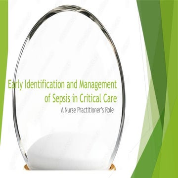 Early Identification and Management of Sepsis in Critical By Maheshwari ...
