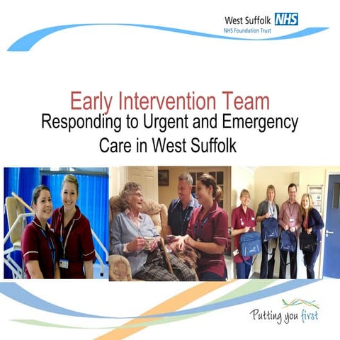 CAHPO 2016. Workshop 1: Early intervention team - Gareth Blissett