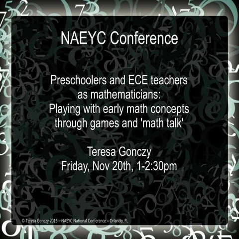 NAEYC - Early Math Talk