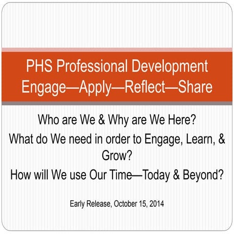 Early release october 2014 engagement & curriculum