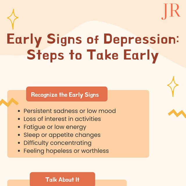 Early Signs of Depression: Simple Steps That Can Help | PDF