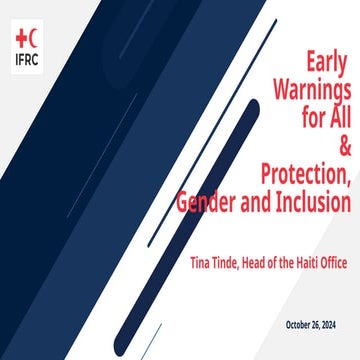 Early Warnings for All & Protection, Gender and Inclusion 24 Oct 2024 #EW4All