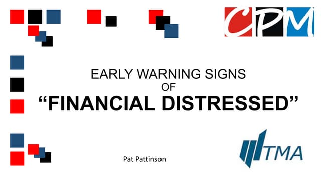 Early warning signs   Business Infoload 2016