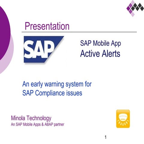 Early-warning system on SAP Compliance issues