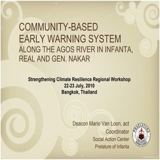 Community-based early warning system 