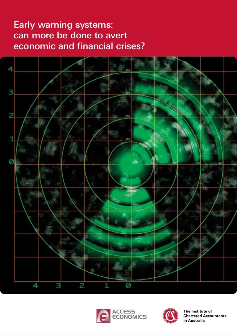 Early warning systems can more be done to avert economic and financi…