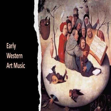 Early Western Music Period