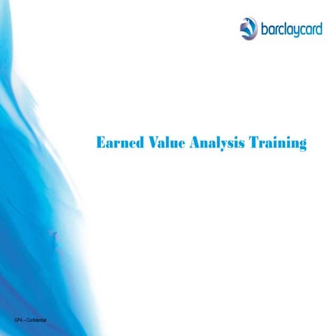Earned value analysis training