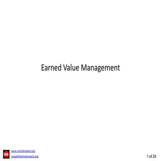 Earned Value Management