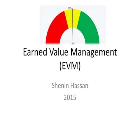 Earned value management for Beginners 