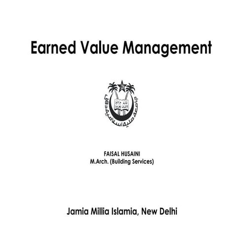Earned value management