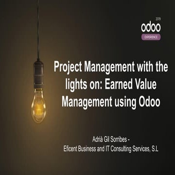 Earned Value Management using Odoo