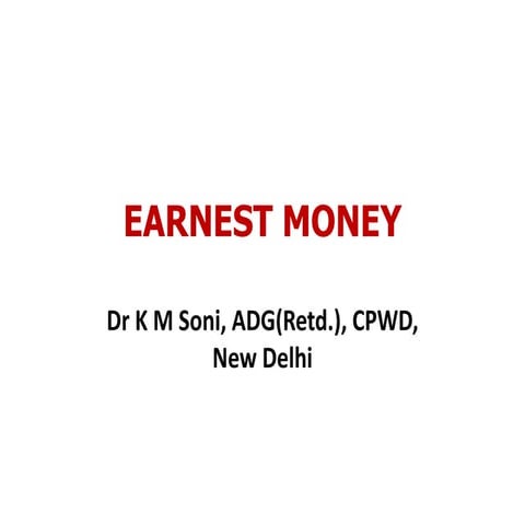 Earnest Money