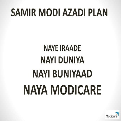Modicare Azadi plan full detail