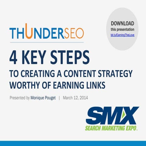 4 Key Steps to Creating a Content Strategy Worthy of Earning Links | SMX West...
