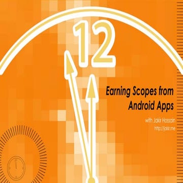 Earning scopes from android apps