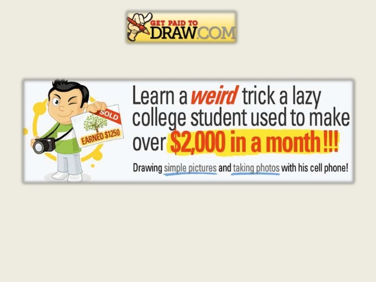 Earn money with drawing a picture its free try now