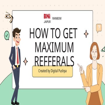Earn Referrals with the help and support of your network