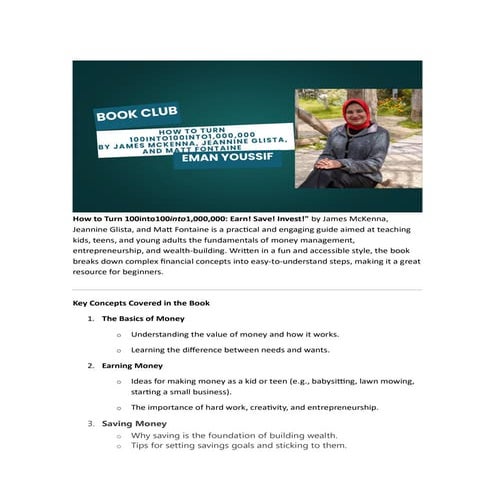 pdf Earn! Save! Invest book club discussion