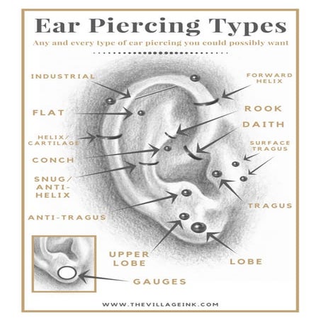 Ear Piercing Types | PDF