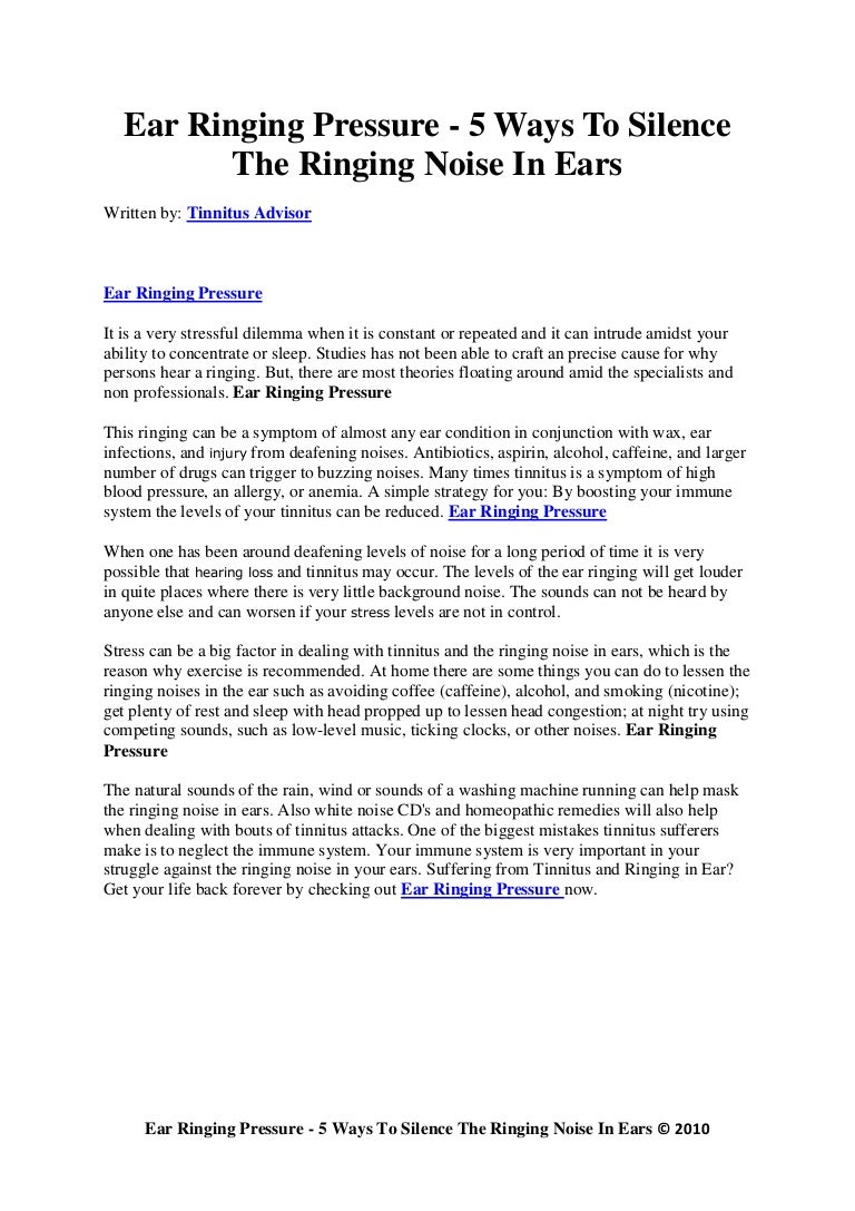 Can Coffee Cause Ringing In The Ears 2025