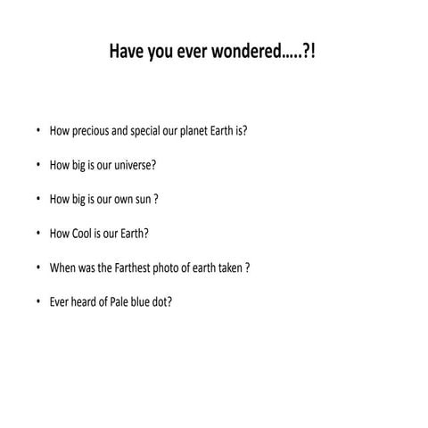 Space and Earth | PPTX