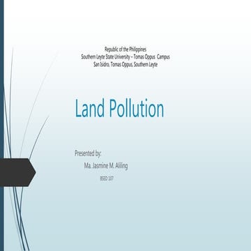Land Pollution