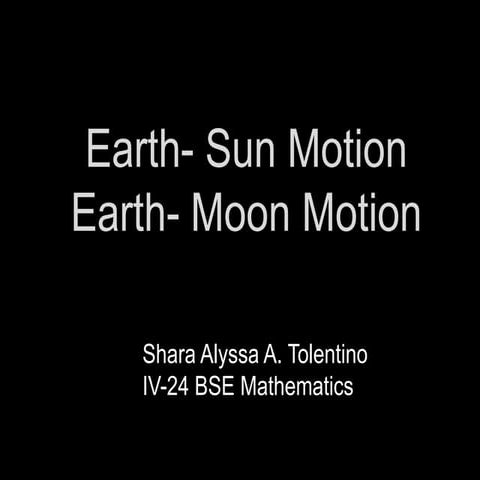 Earth-Moon Motion