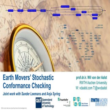 Earth Movers’ Stochastic Conformance Checking