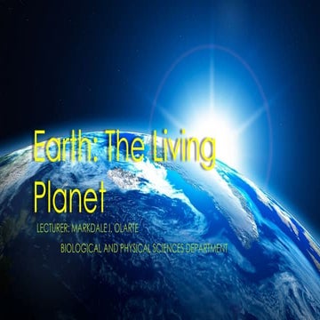 Powerpoint for Earth - The Living Planet