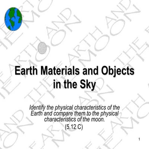 Earth and objects in the sky