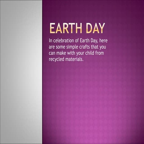 Earth day crafts