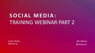 Social Media Training 