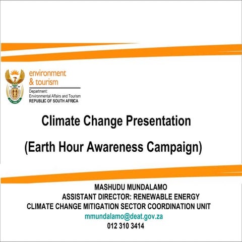 Earth Hour Awareness Campaign Presentation