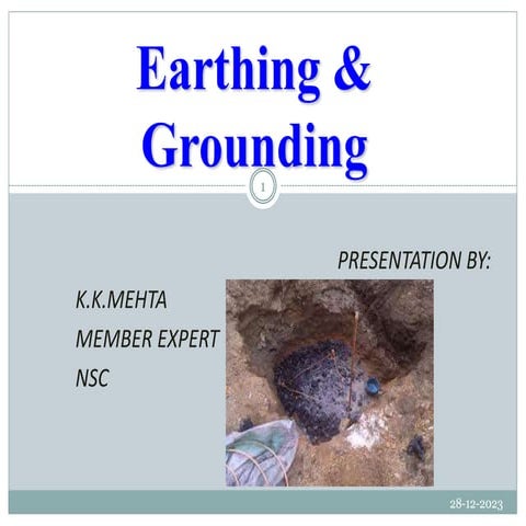 earthing -earthing req. relevent codes (1).ppt