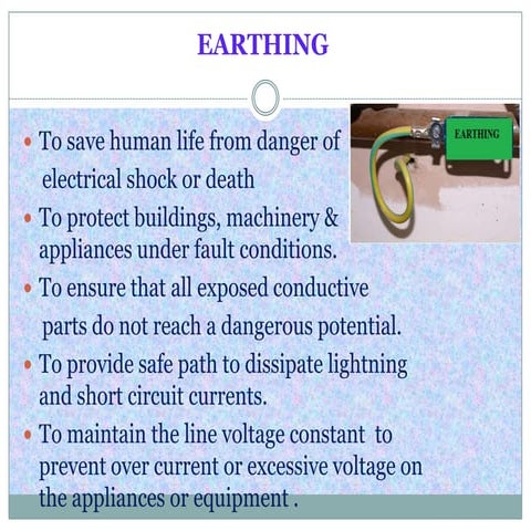 Earthing in electrical network