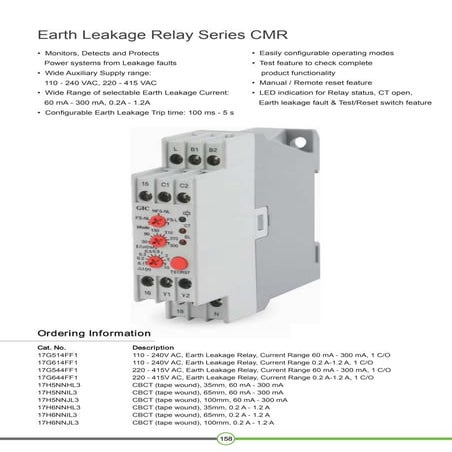 Earth Leakage Relay | Motor Protection Relay - GIC India