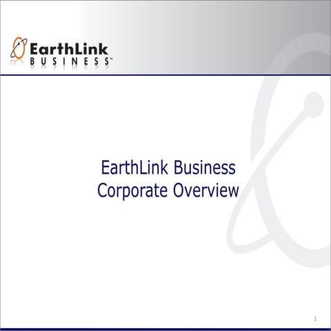 EarthLink Business Corporate Overview pres 6 13-11 