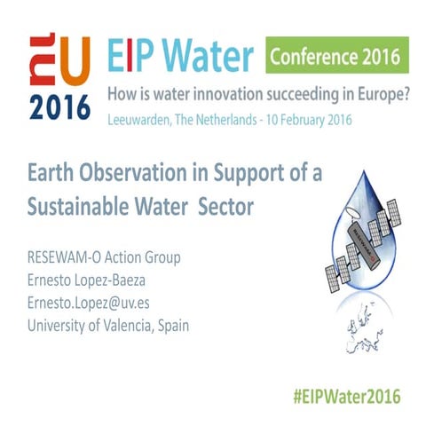 Earth observation for sustainable water